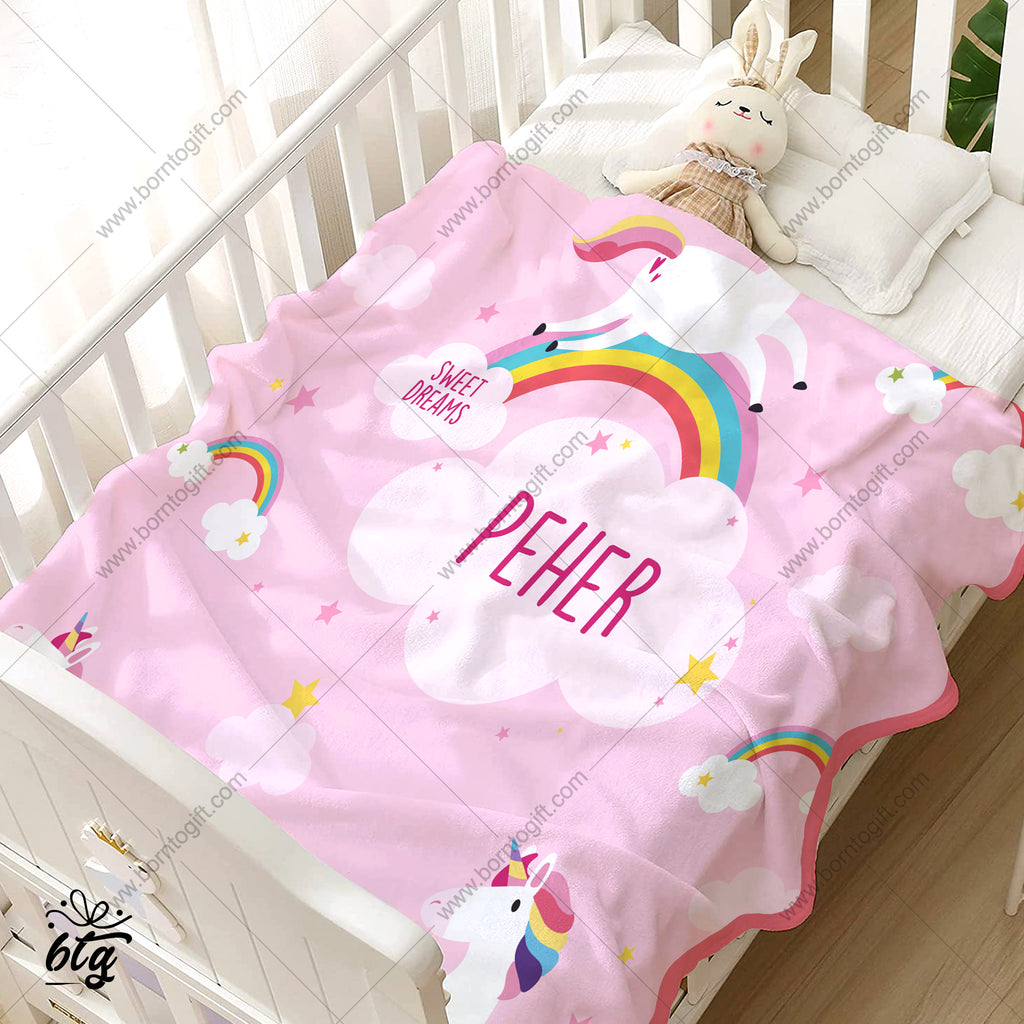 Personalised Blanket - Unicorn