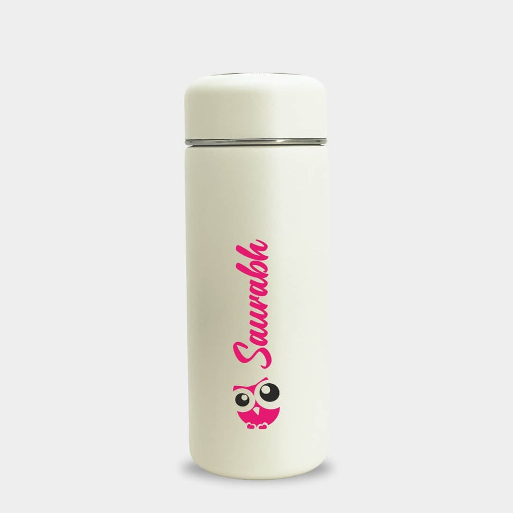 Personalised Everyday Essential Pastel Bottle - Owl