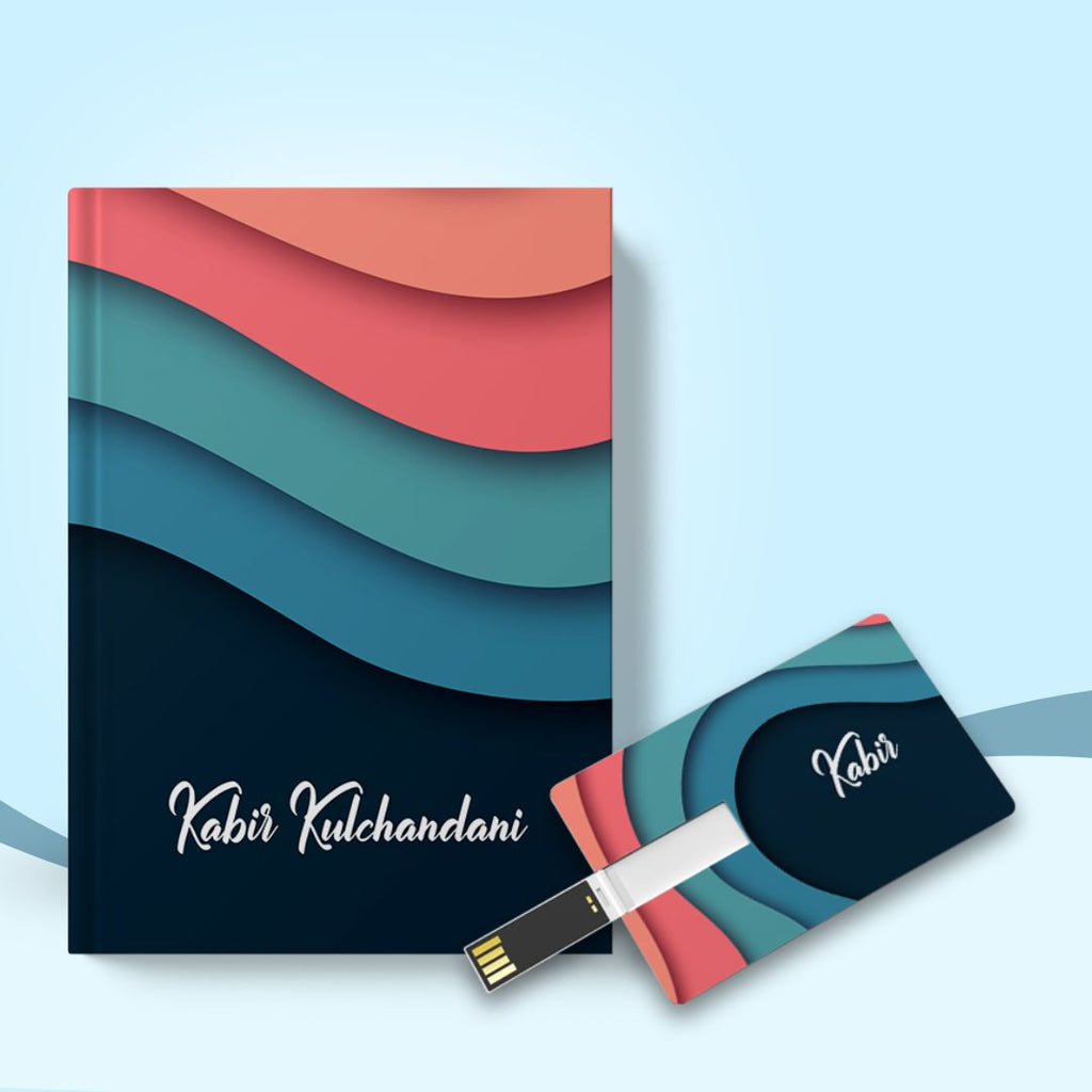 Raksha Bandhan - Personalised Gift Hamper for Brother (Notebook and Credit Card Pendrive)