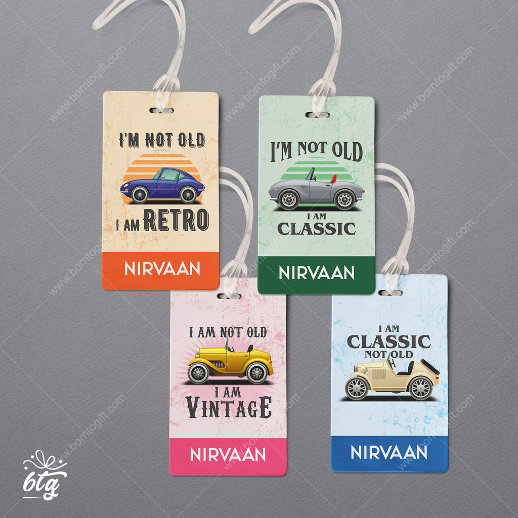 Personalised Luggage Tags Rectangle  - 03 (Set of 4)