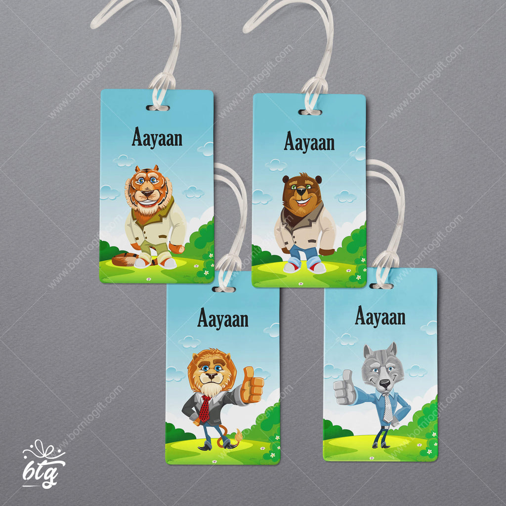 Personalised Luggage Tags Rectangle  - 07 (Set of 4)