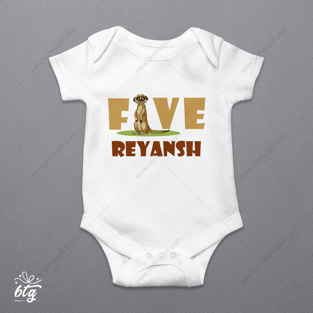 Personalised Onesie -  5 Months