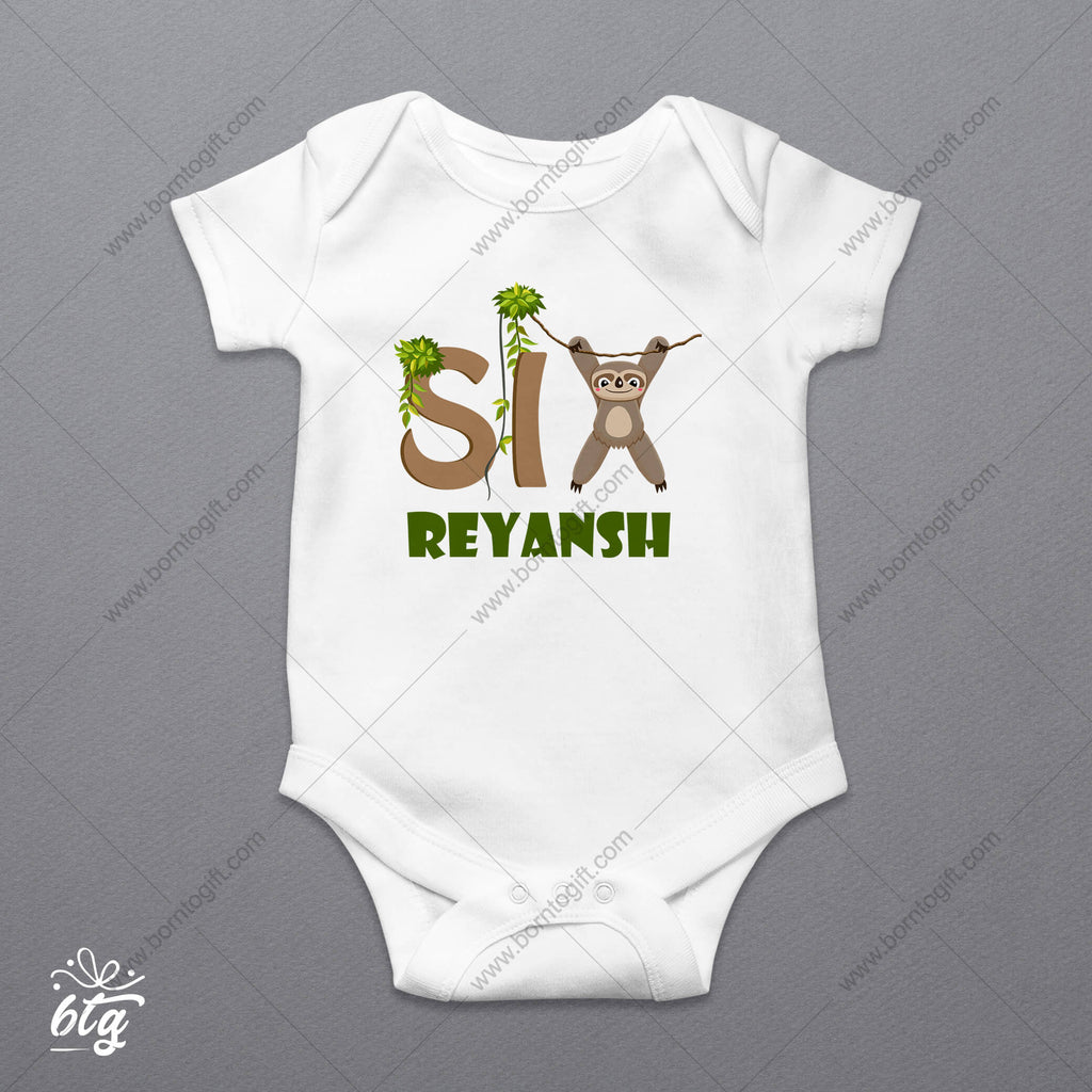 Personalised Onesie - 6 Months