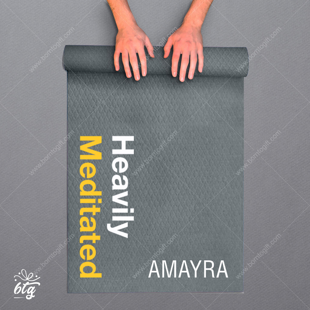 Personalised Yoga Mat - Heavily Meditated